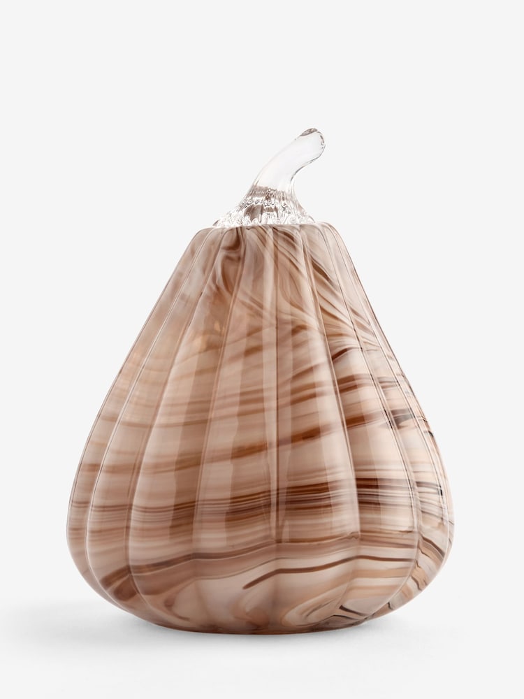 Swirled Glass Autumn Squash Ornament - Imagen 2 de 3