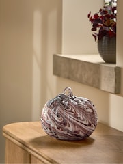 Swirled Glass Pumpkin Ornament - Imagen 1 de 4