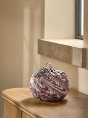 Swirled Glass Pumpkin Ornament - Imagen 2 de 4