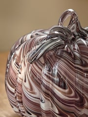Swirled Glass Pumpkin Ornament - Imagen 3 de 4
