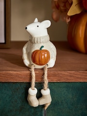 Mouse with a Pumpkin Dangly Character Ornament - Imagen 2 de 3