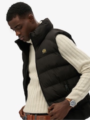Superdry Black Sports Puffer Gilet - Image 4 of 6