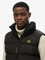 Superdry Black Sports Puffer Gilet - Image 5 of 6