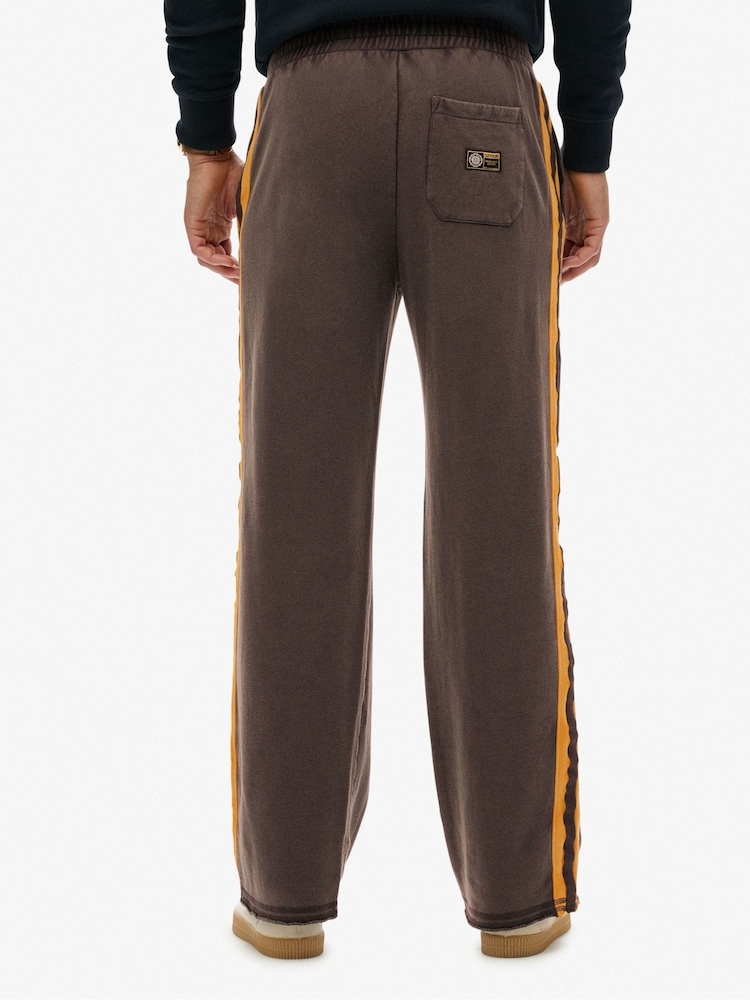 Superdry Brown Athletic Fives Joggers - Image 2 of 7 Superdry Brown Athletic Fives Joggers - Image 2 of 7