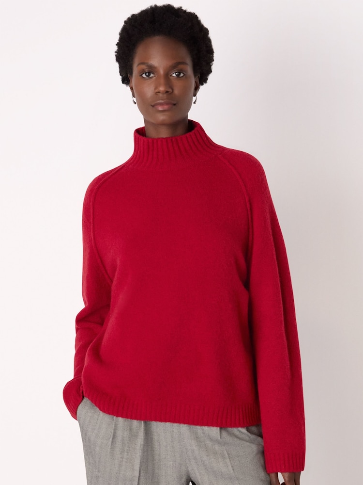 Whistles Wool Mix Split Funnel Knit Jumper - Imagem 1 de 5