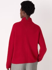 Whistles Wool Mix Split Funnel Knit Jumper - Imagem 2 de 5