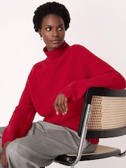 Whistles Wool Mix Split Funnel Knit Jumper - Imagem 3 de 5