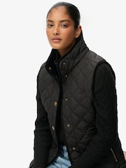Superdry Black Estate Country Liner Gilet - Image 4 of 6