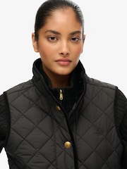 Superdry Black Estate Country Liner Gilet - Image 5 of 6
