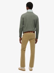 Superdry Brown The Merchant Store Sateen Five Pocket Joggers - Image 4 of 7