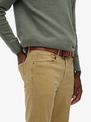 Superdry Brown The Merchant Store Sateen Five Pocket Joggers - Image 5 of 7