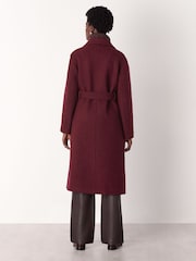 Burdeos - Whistles Long Belted Wool Coat - Imagen 2 de 5