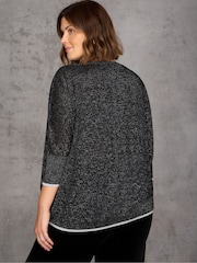 Live Unlimited Black Sparkle Jumper - Image 6 of 7