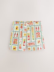 Tabasco Print Textured 5 Inch Swim Shorts - Image 5 of 8