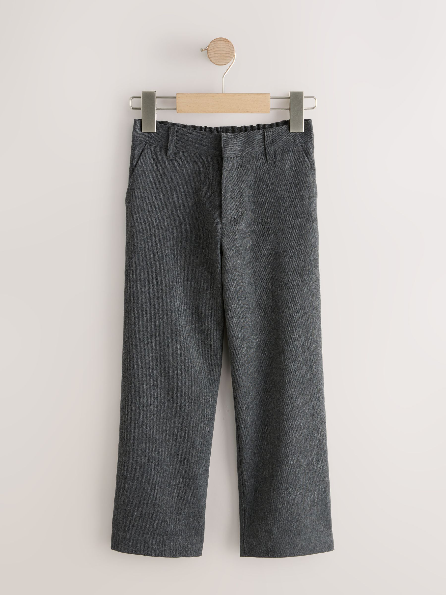 Buy Grey Looser Leg Standard Waist School Trousers (5-17yrs) from 