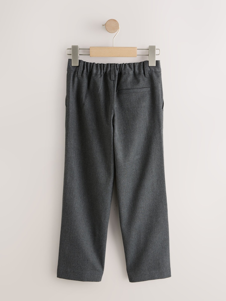 Grey Looser Leg Standard Waist School Trousers (5-17yrs) - Image 2 of 4 Grey Looser Leg Standard Waist School Trousers (5-17yrs) - Image 2 of 4