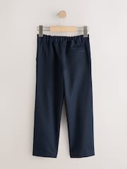 Navy Looser Leg Standard Waist School Trousers (5-17yrs) - Image 2 of 4