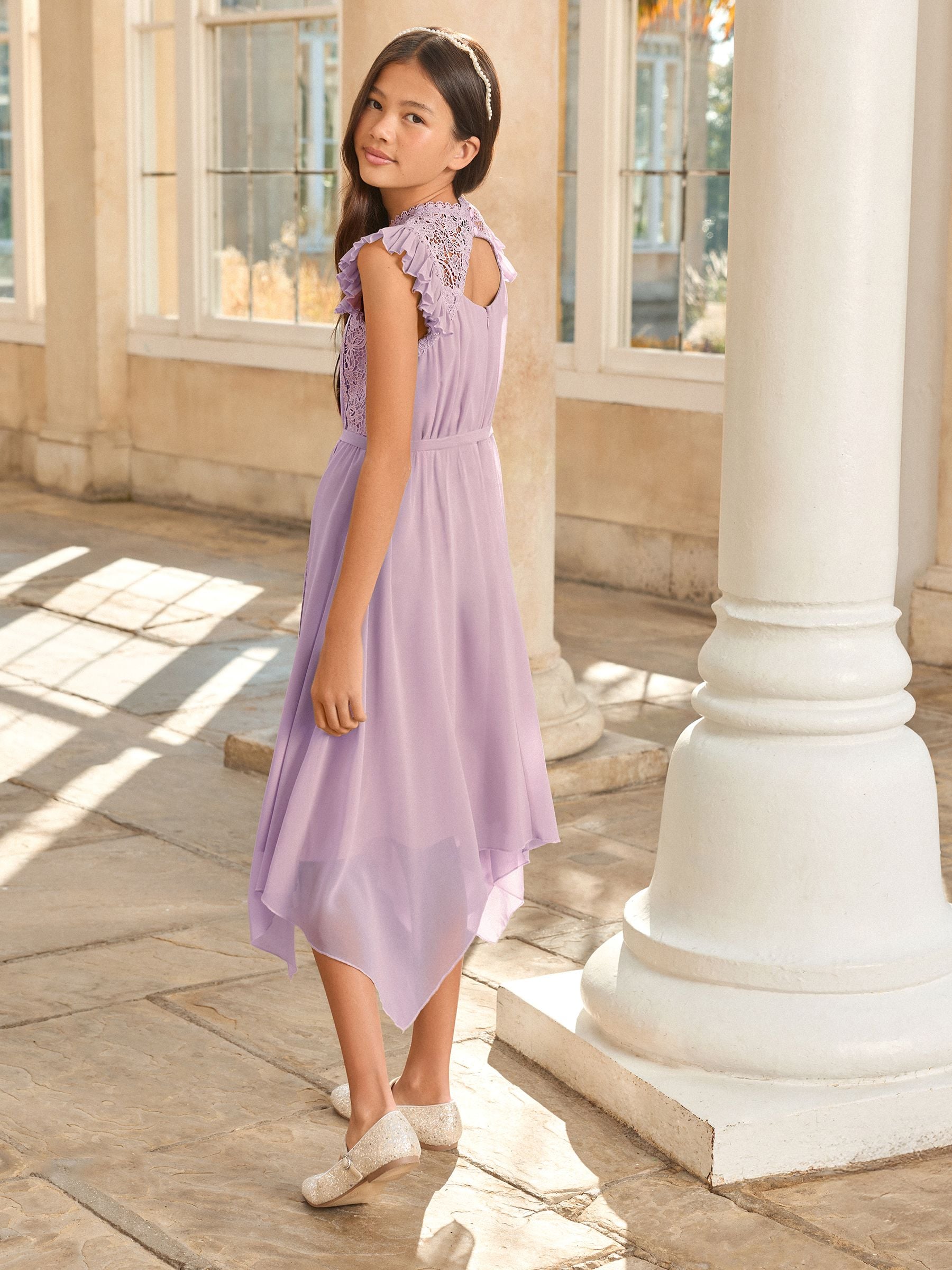lipsy dress purple Buy Lipsy Lilac Purple Bardot Puffball Dress (5-16yrs) from Next USA