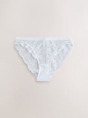 Orange/White High Leg Lace Knickers 2 Pack - Image 3 of 5
