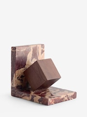 Red Cherry Marble N. Premium and Mango Wood Bookend - Image 3 of 3