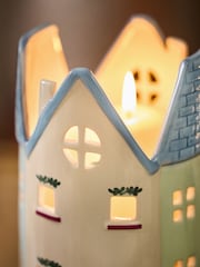 Multi Ceramic House Lantern - Image 3 of 7