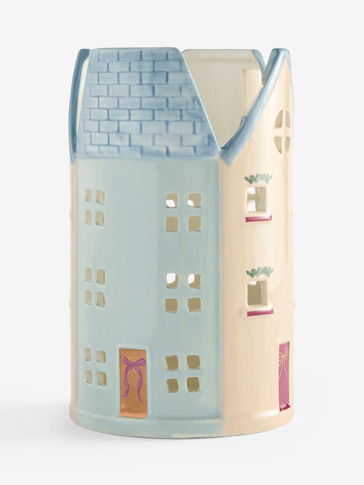 Multi Ceramic House Lantern - Image 7 of 7