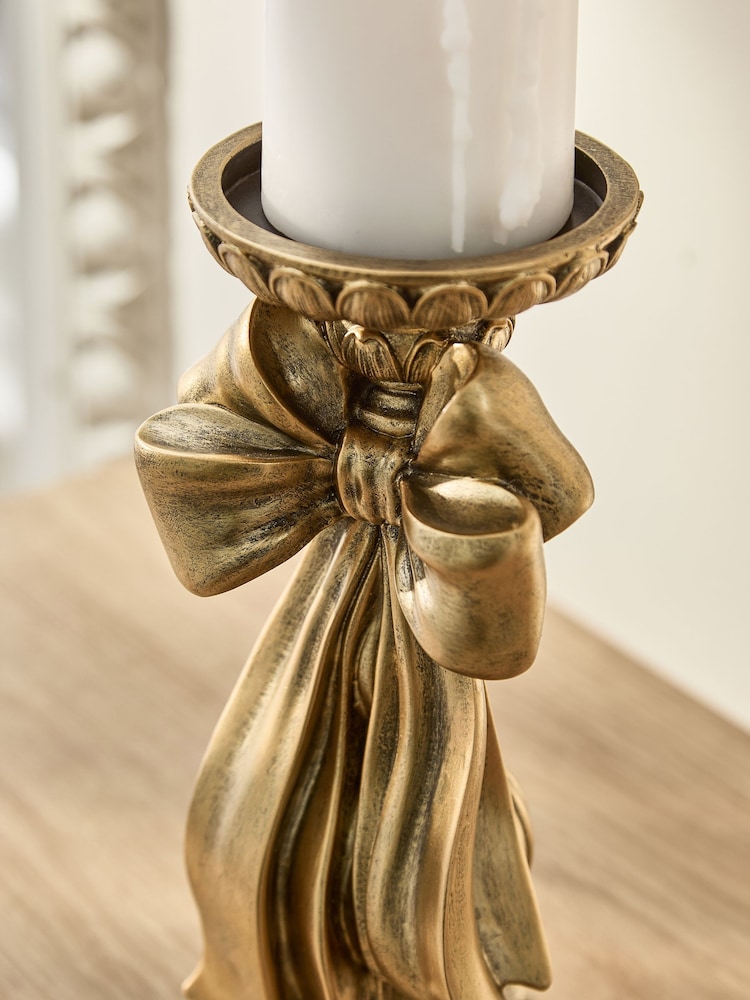 Bow Pillar Candle Holder - صورة 4 من 4