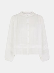 Accessorize White Frilly Woven Cotton Shirt - Image 4 of 4