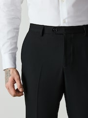 Black Skinny Fit Textured Suit Trousers - Image 5 of 5