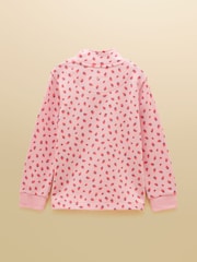 Joules Kids' Pink Quater Zip Sweatshirt and Shorts Set - Image 3 of 9