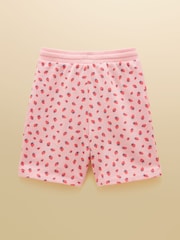 Joules Kids' Pink Quater Zip Sweatshirt and Shorts Set - Image 5 of 9
