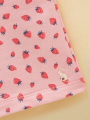 Joules Kids' Pink Quater Zip Sweatshirt and Shorts Set - Image 6 of 9