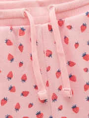 Joules Kids' Pink Quater Zip Sweatshirt and Shorts Set - Image 7 of 9