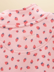Joules Kids' Pink Quater Zip Sweatshirt and Shorts Set - Image 9 of 9