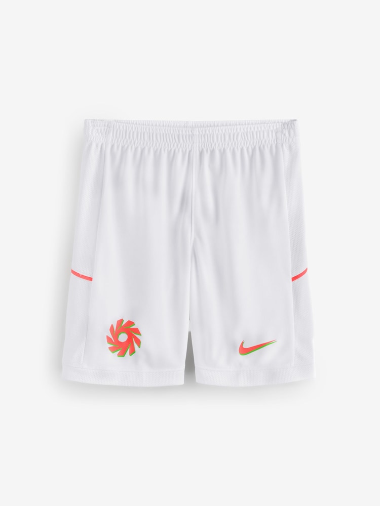 Nike White Erling Haaland Academy Dri-FIT Football Shorts - Image 9 of 9 Nike White Erling Haaland Academy Dri-FIT Football Shorts - Image 9 of 9