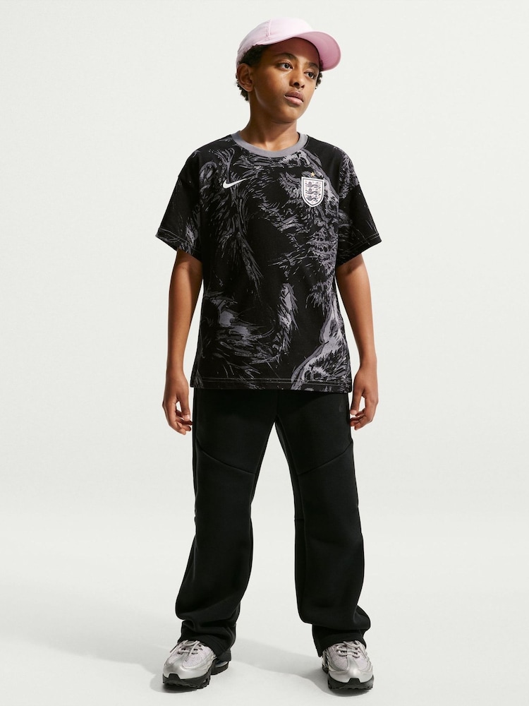 Nike Black England Printed Graphic T-Shirt - Image 5 of 5