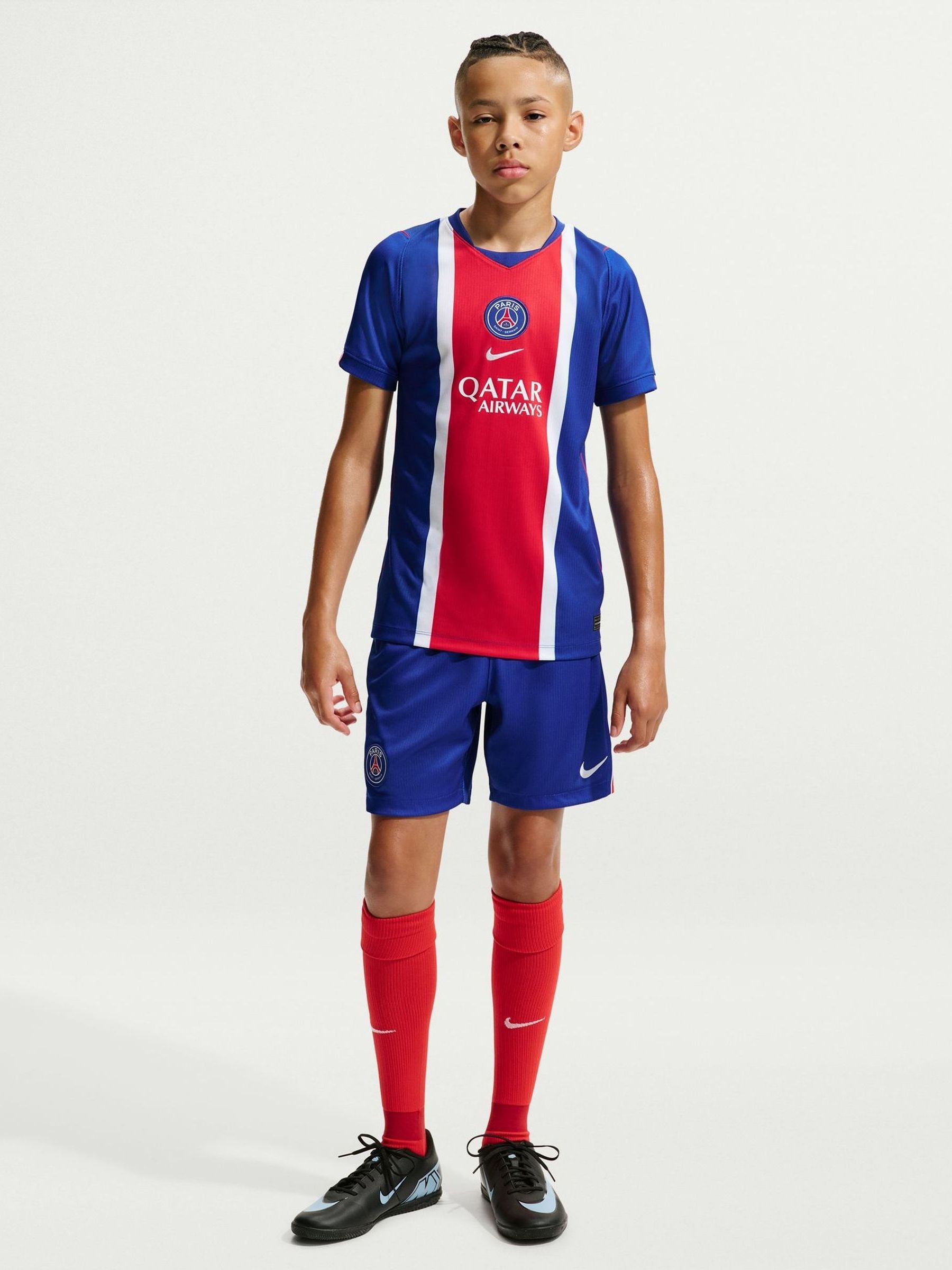 Nike Paris Saint-Germain 26/27 Kids Dri-Fit Stadium Home Shirt White/Red - Image 4