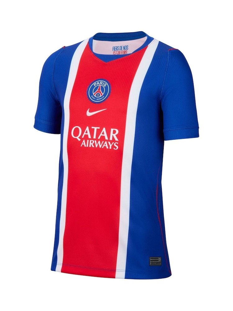 Nike Blue Kids' Paris Saint-Germain Home Football Shirt - Image 1 of 3 Nike Blue Kids' Paris Saint-Germain Home Football Shirt - Image 1 of 3