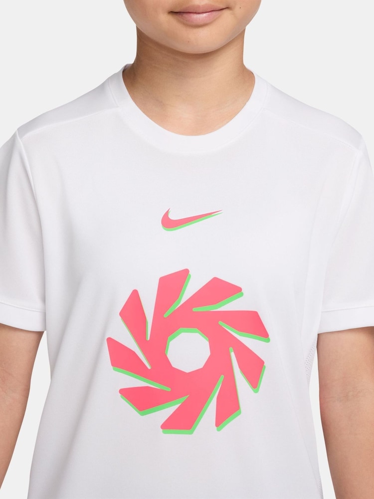 Nike White Erling Haaland Academy Dri-FIT Football Top - Image 3 of 3