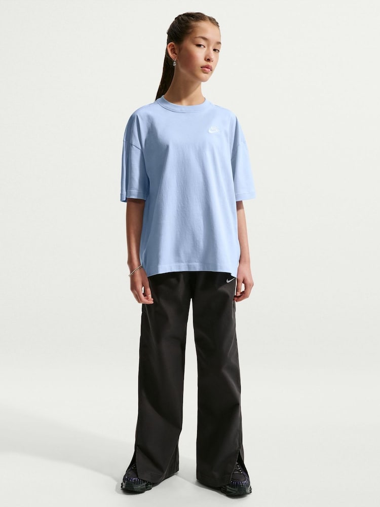 Nike Hydrogen Blue Oversized Futura T-Shirt - Image 1 of 5