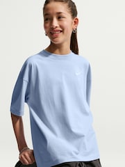 Nike Hydrogen Blue Oversized Futura T-Shirt - Image 5 of 5