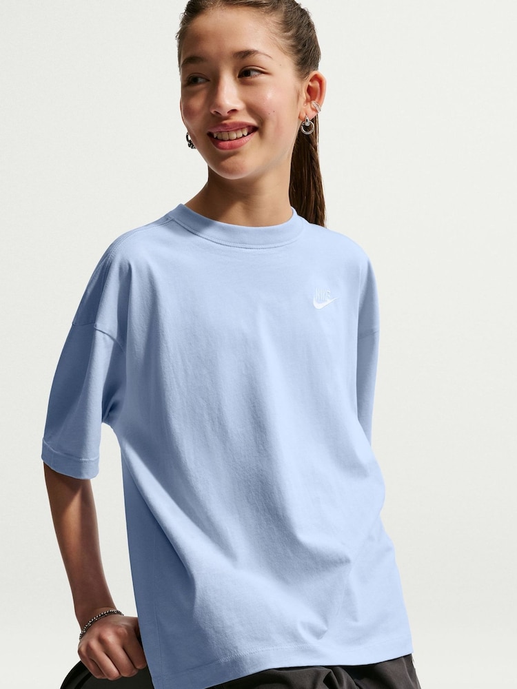 Nike Hydrogen Blue Oversized Futura T-Shirt - Image 5 of 5