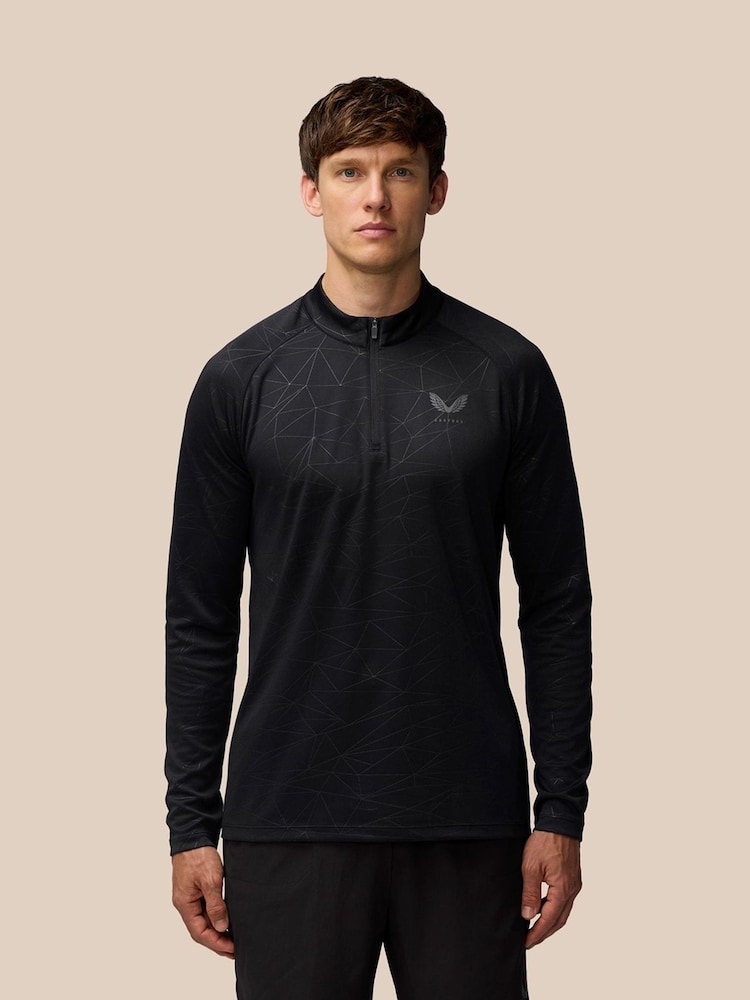 Schwarz - Castore Adapt Training 1/4 Zip Top - Bild 1 von 3
