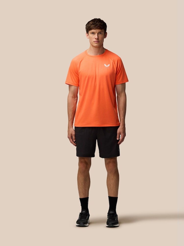 Castore Orange Adapt Printed T-Shirt - Image 2 of 3 Castore Orange Adapt Printed T-Shirt - Image 2 of 3