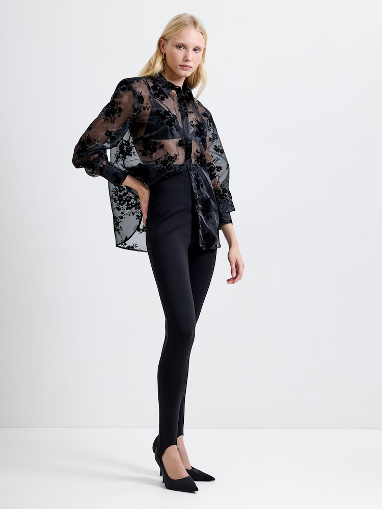 French Connection Black Avira Ponte Leggings - Image 2 of 4