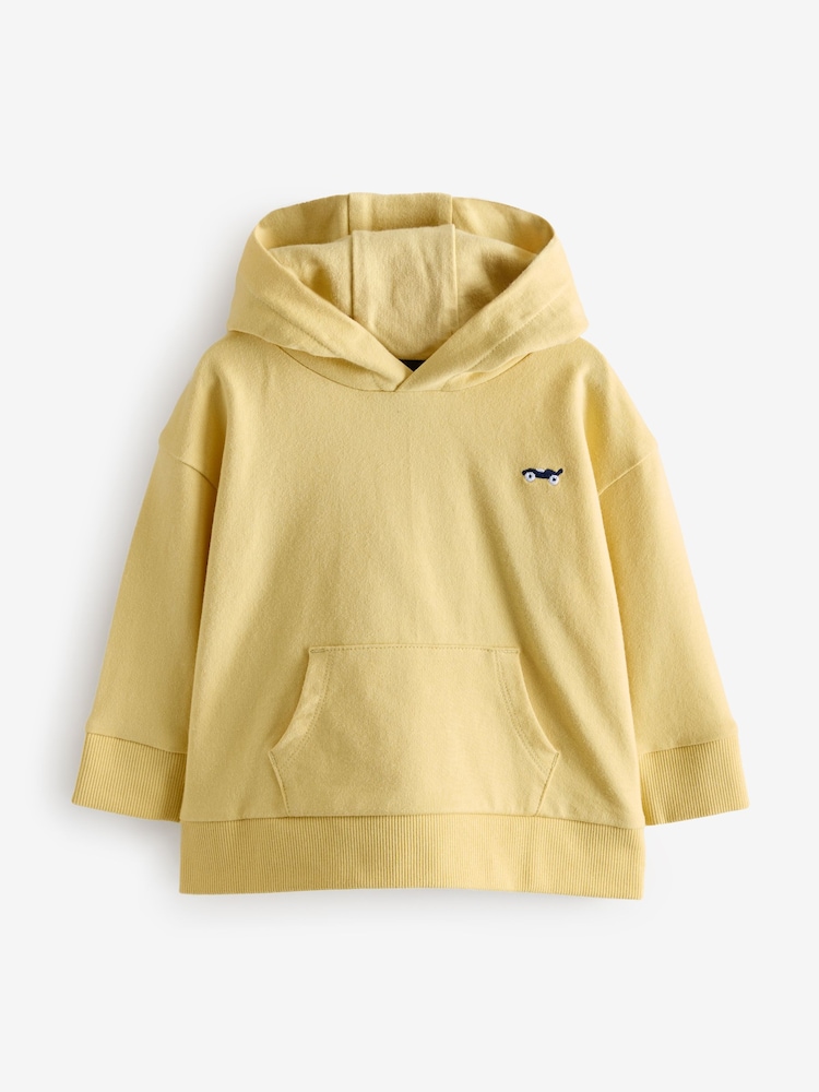 Lemon Yellow Car Embroided Hoodie - Image 1 of 1