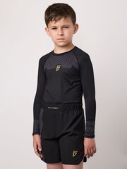 Gym King Black Kids Combat Long Sleeve Rash Guard T-Shirt - Image 2 of 4