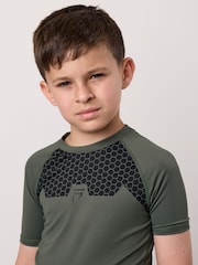 Gym King Kids Combat Short Sleeve Rash Guard T-Shirt - صورة 4 من 4