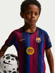 Nike FC Barcelona Little Kids Dri-FIT Stadium Hem Kit 3 Piece - Bild 3 av 11