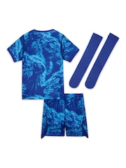 Nike Blue England 2026 Stadium Goalkeeper Little Kids Football Kit - Image 10 of 11